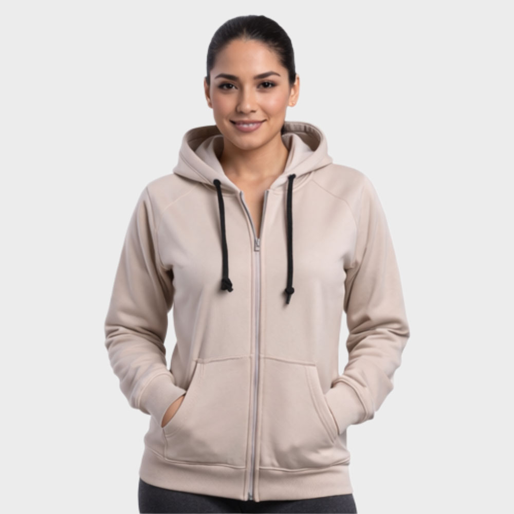 Cotton-Fleece-Full-Zip-Hoodie-pose-1