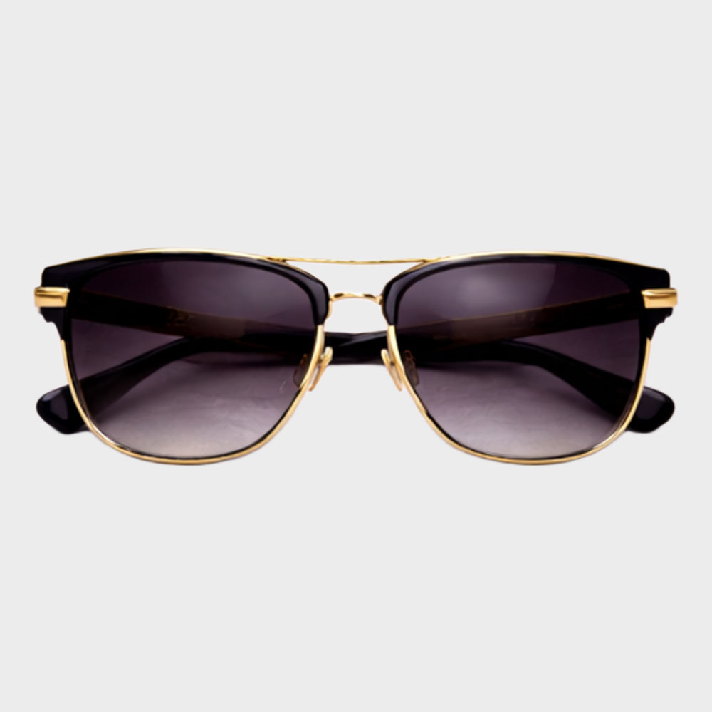 Luxurious black and gold sunglasses - Image 4