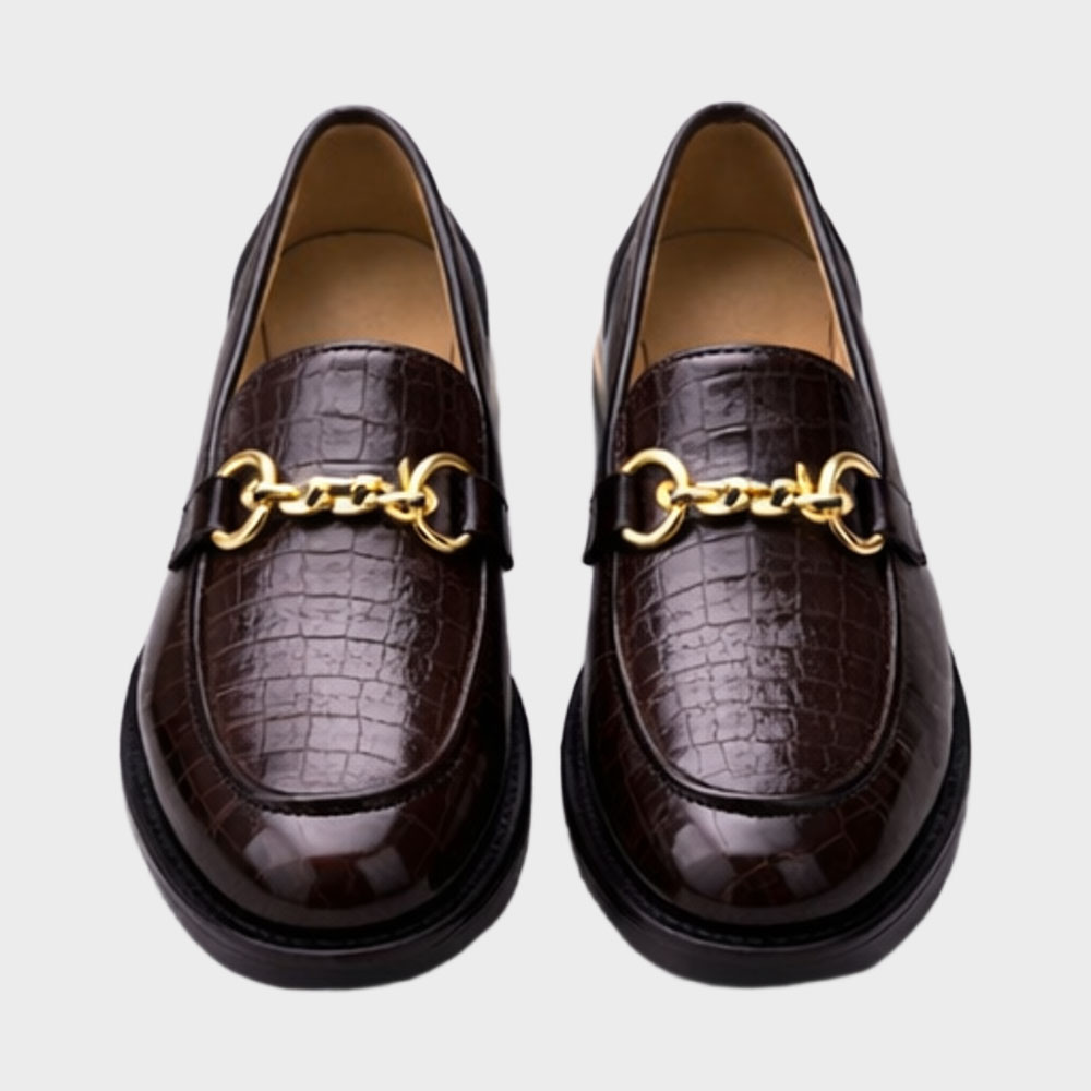 Crocodile-embossed loafers - Image 4